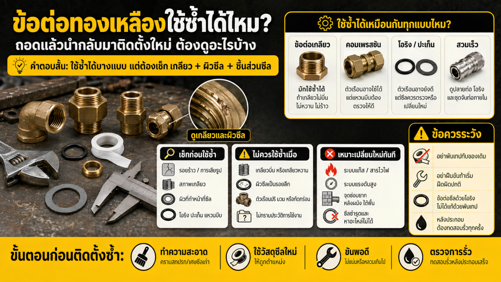 ข้อต่อทองเหลือง
