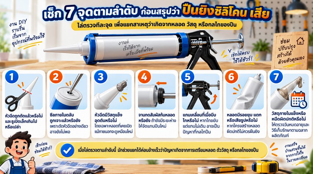 ปืนยิงซิลิโคน 
